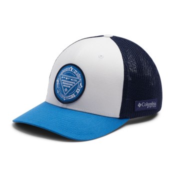 Columbia PFG Mesh Seasonal Ball, Gorras Blancos Azul Marino Para Hombre | 126784-IGA